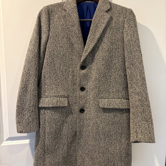 Etudes Tweed Overcoat - Picture 1 of 4